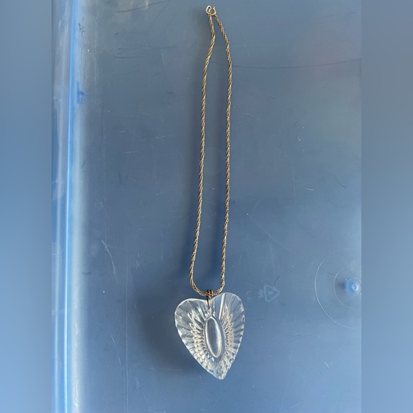 Clear Heart pendant Necklace - Picture 1 of 3